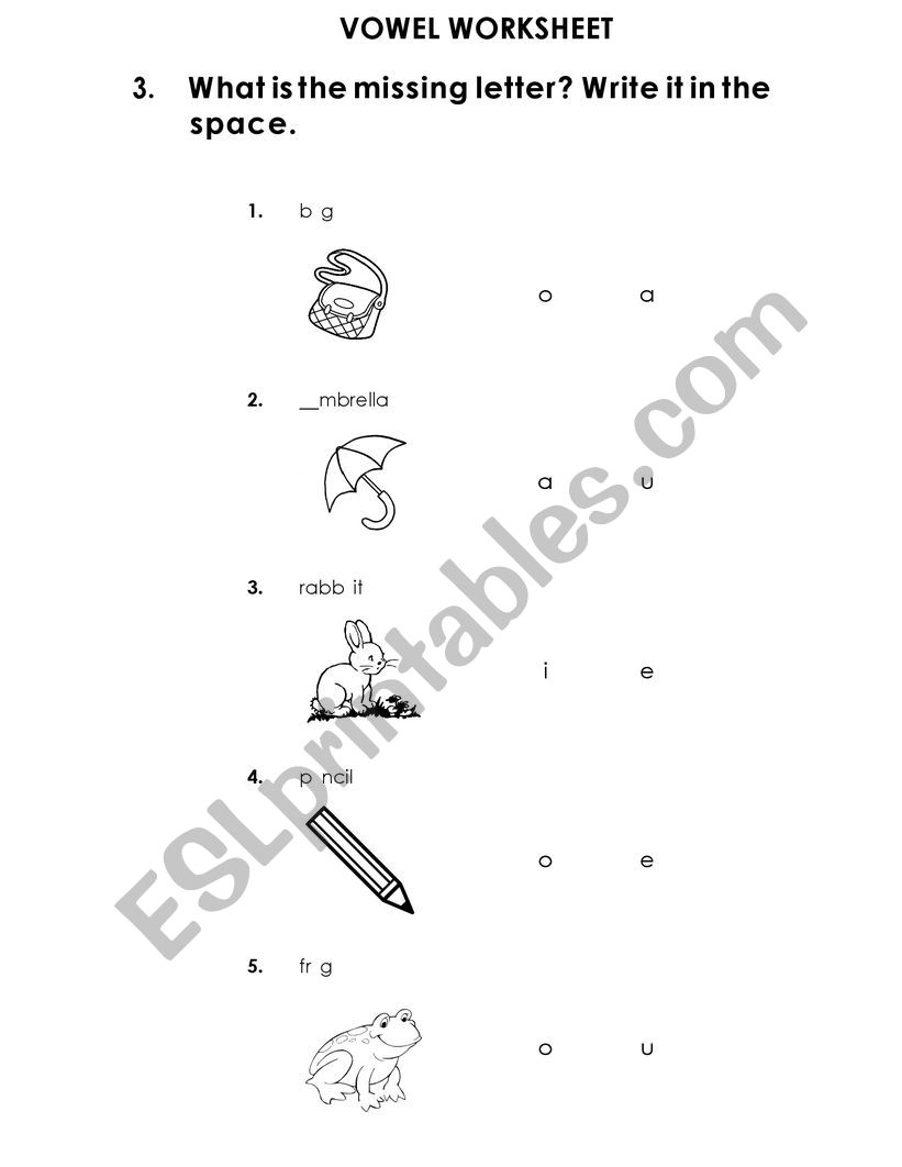 WHAT LETTER IS MISSING? worksheet