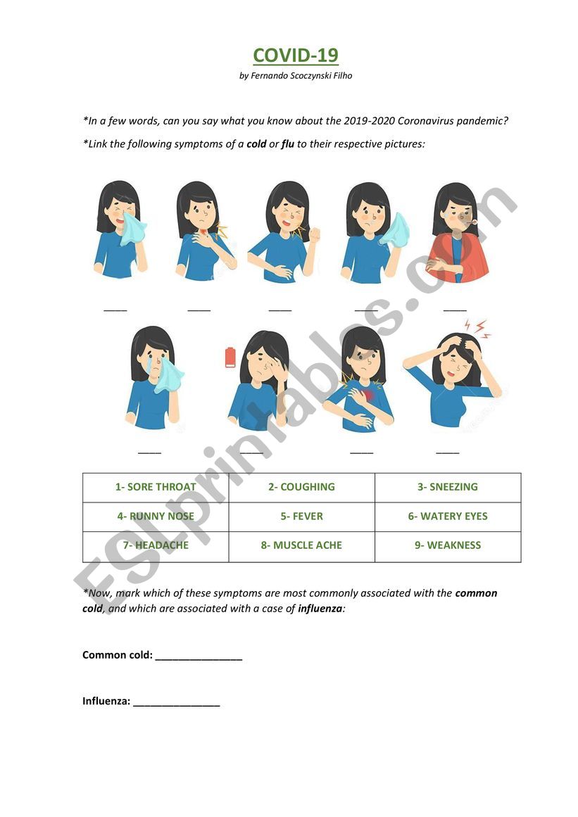 english worksheets covid 19 worksheet