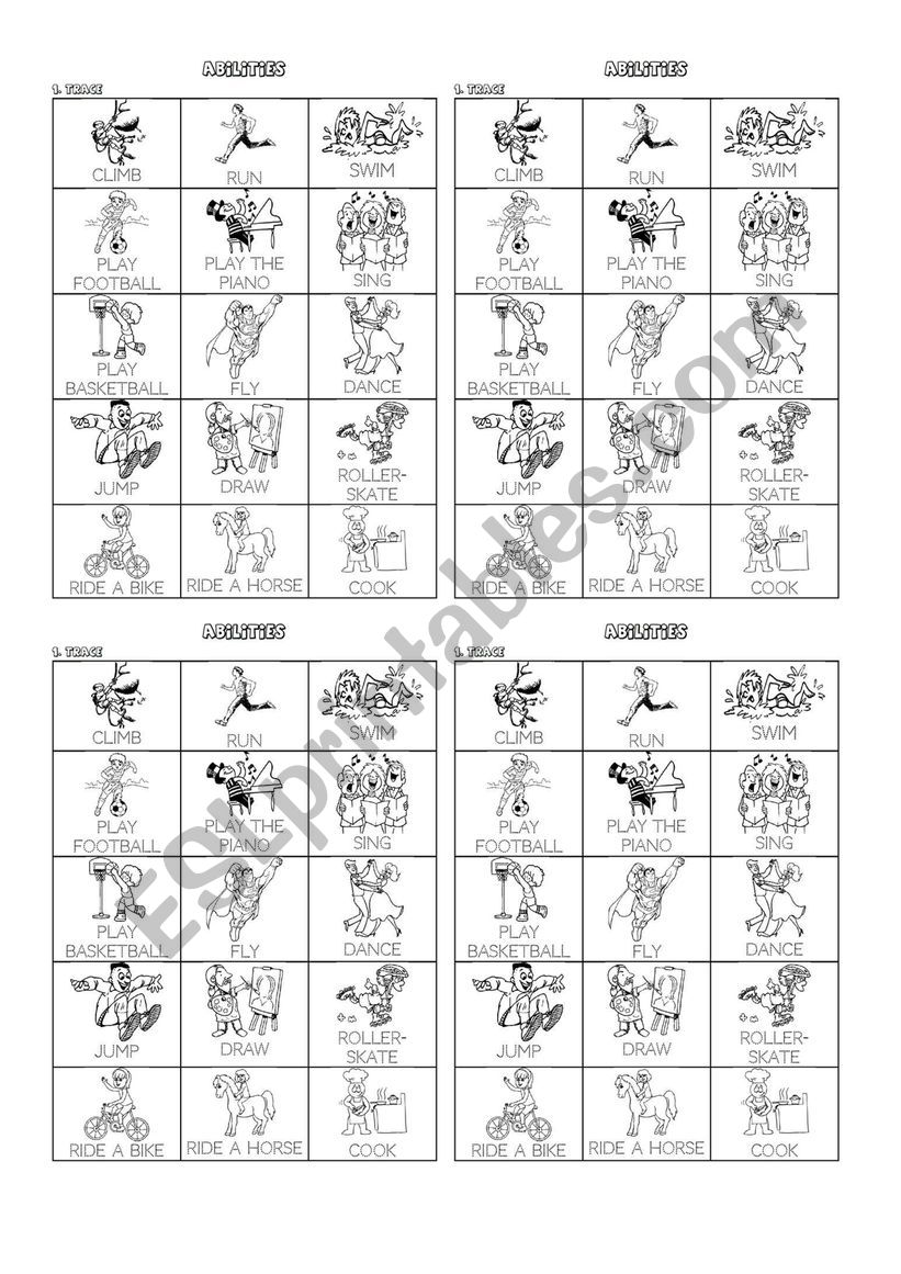 ABILITIES worksheet