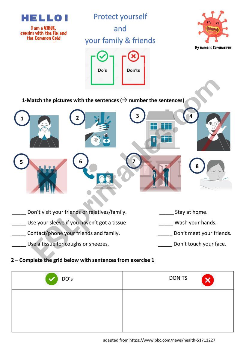 coronavirus / Protect yourself and your family