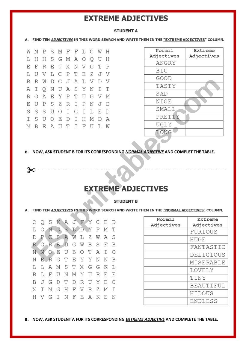 adjective-word-search