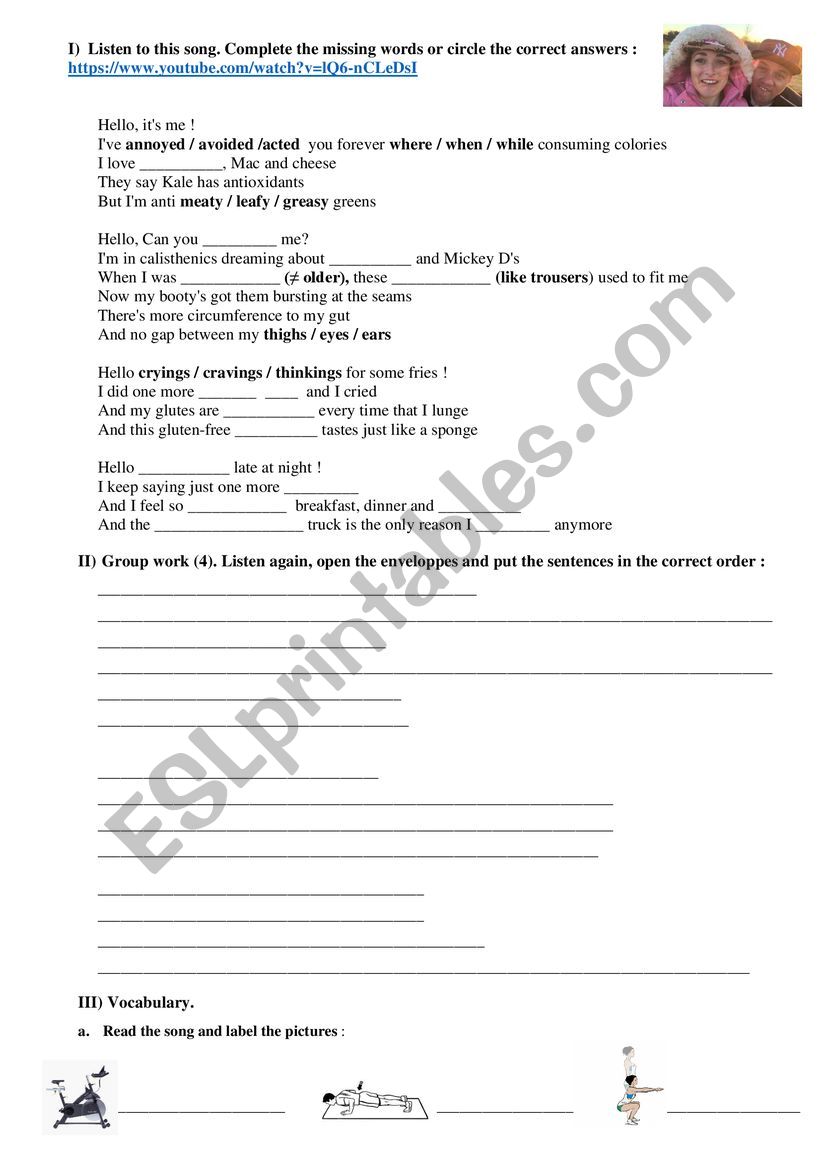 Parody Hello  worksheet