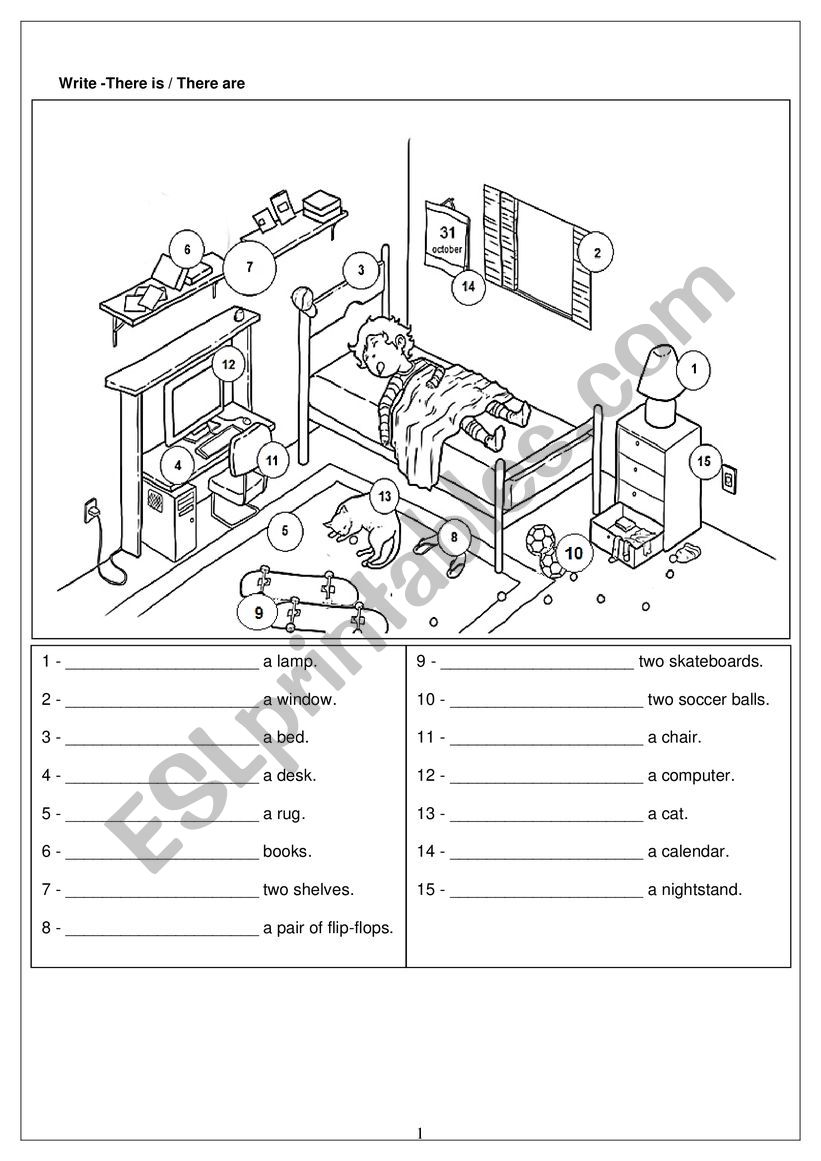 There is / There are worksheet