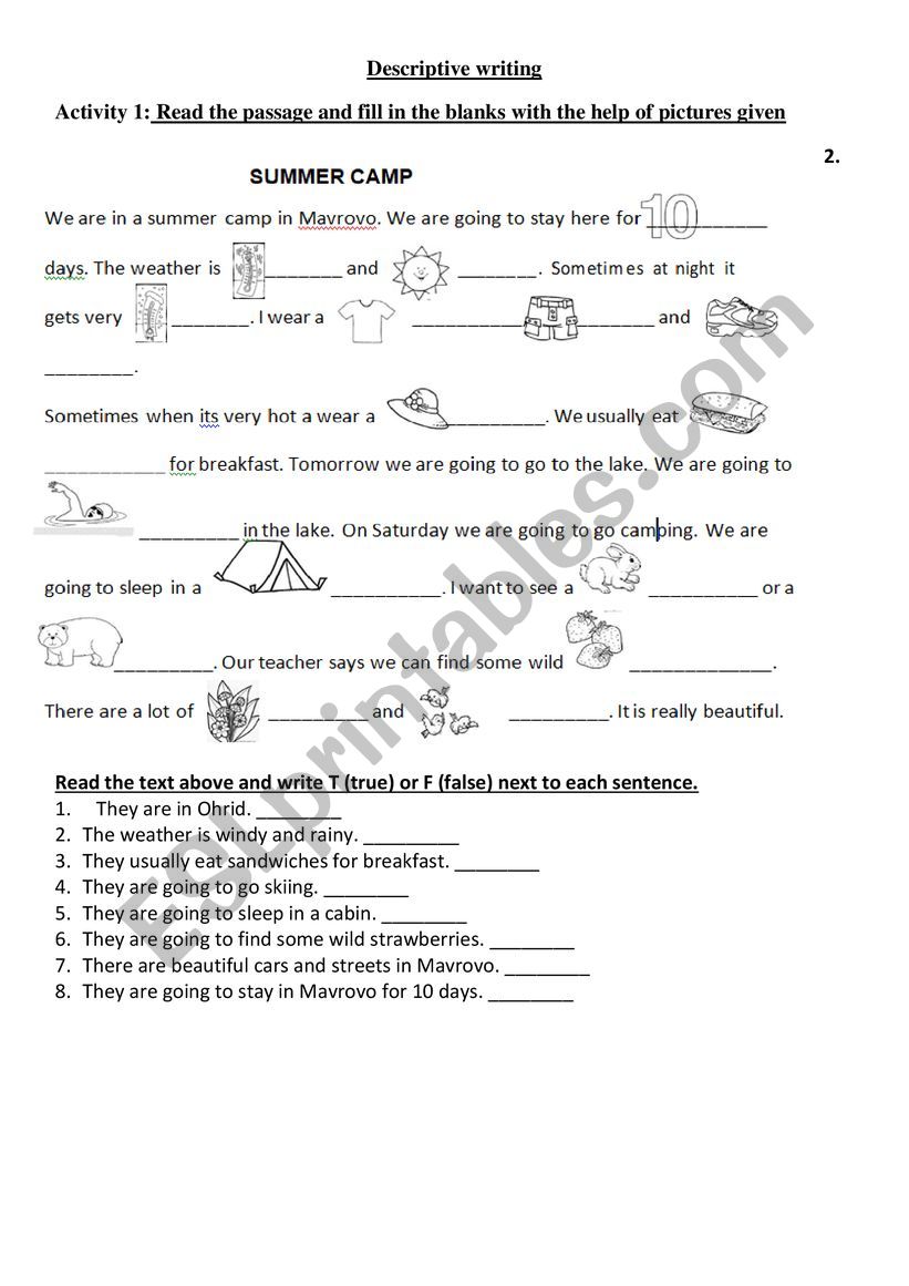 descriptive-writing-techniques-worksheets