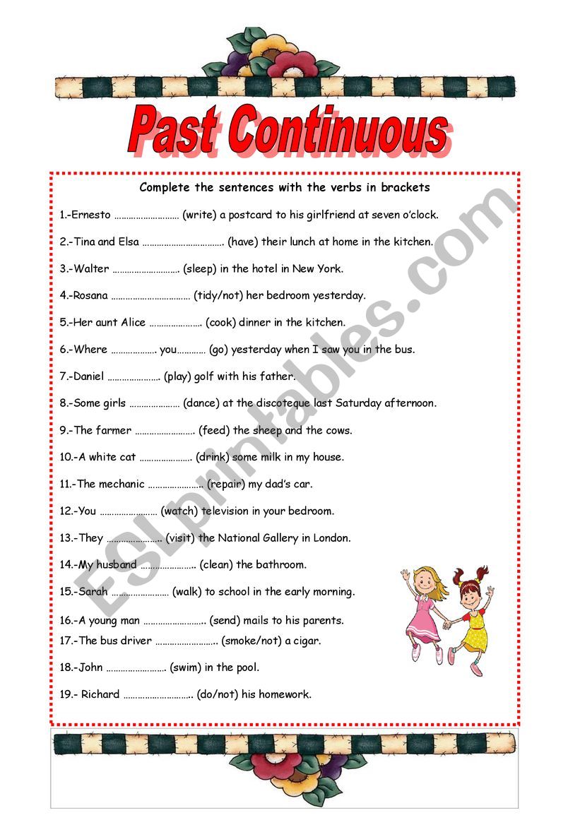 worksheet-past-continuous-tense-worksheets-for-kindergarten