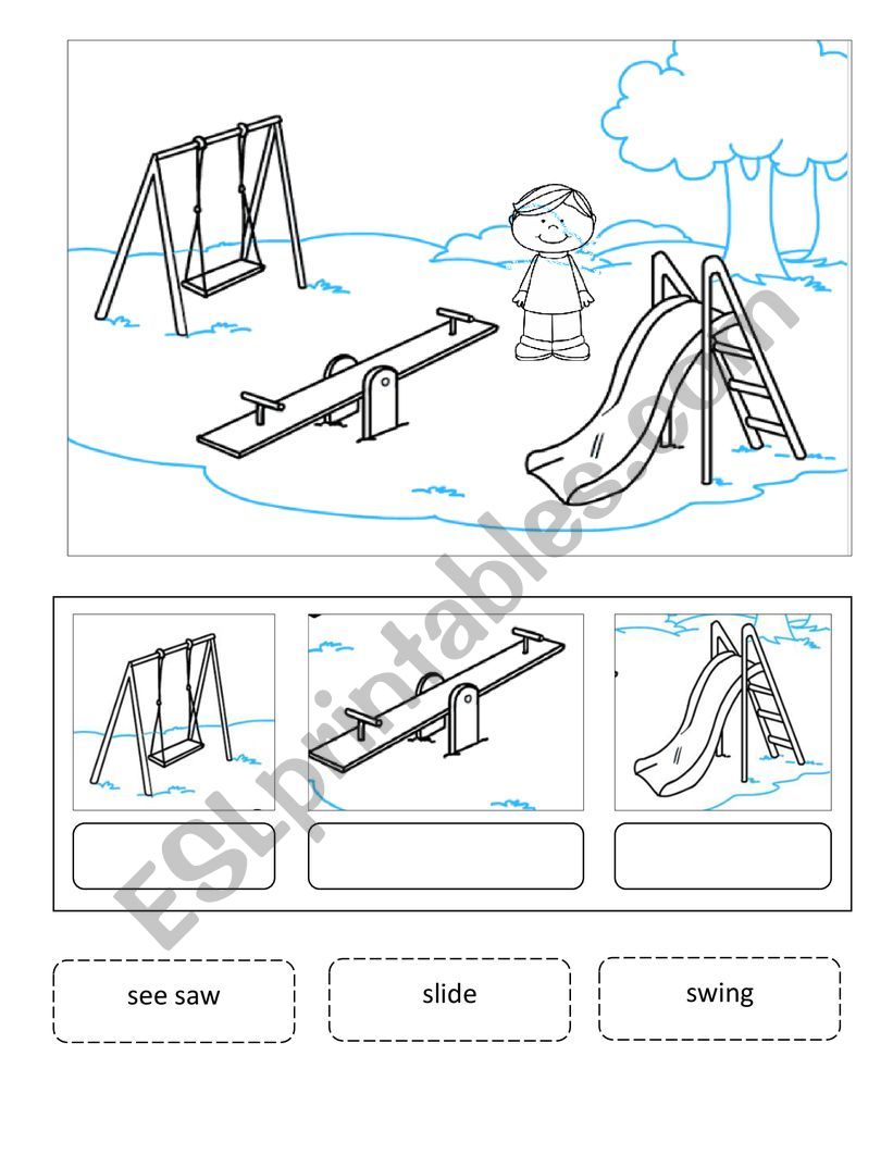 things at the playground worksheet