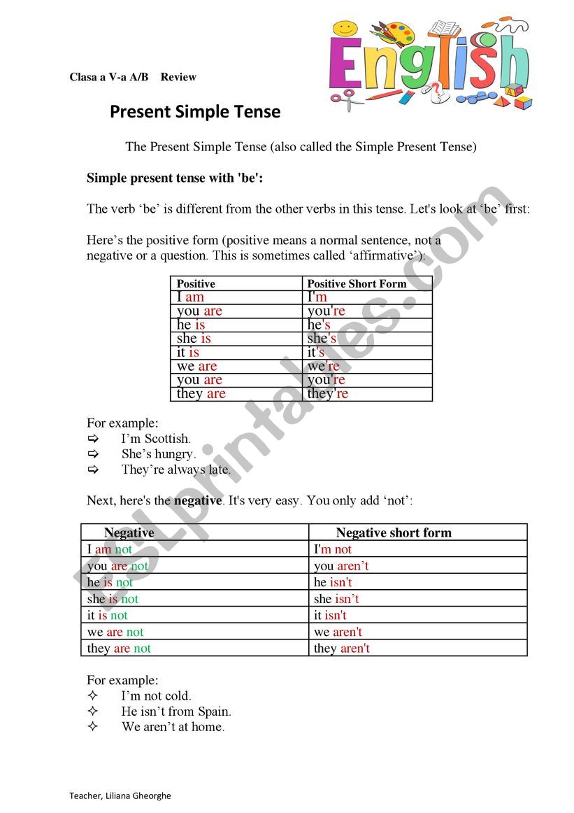 Present Simple Review - ESL worksheet by christofor