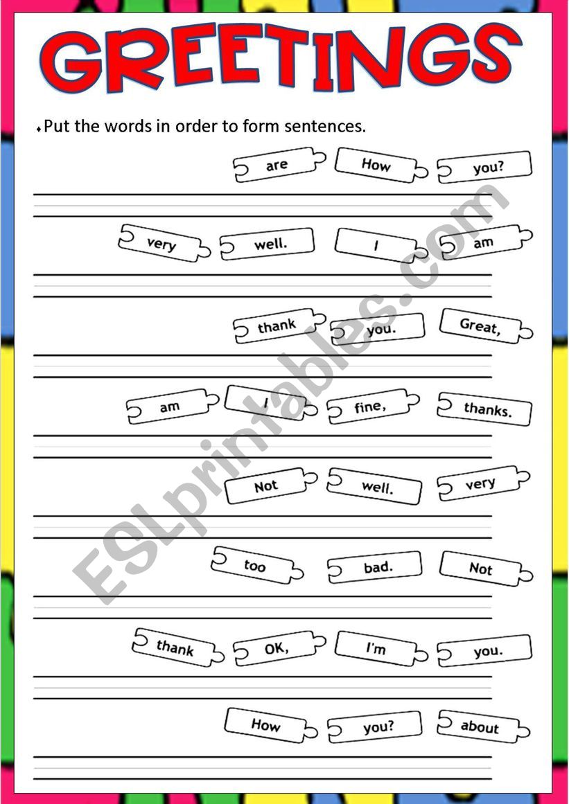 Greetings_Lesson4 worksheet