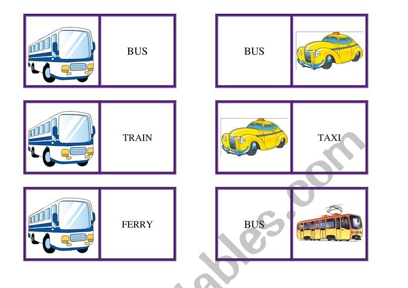 domino-transports worksheet