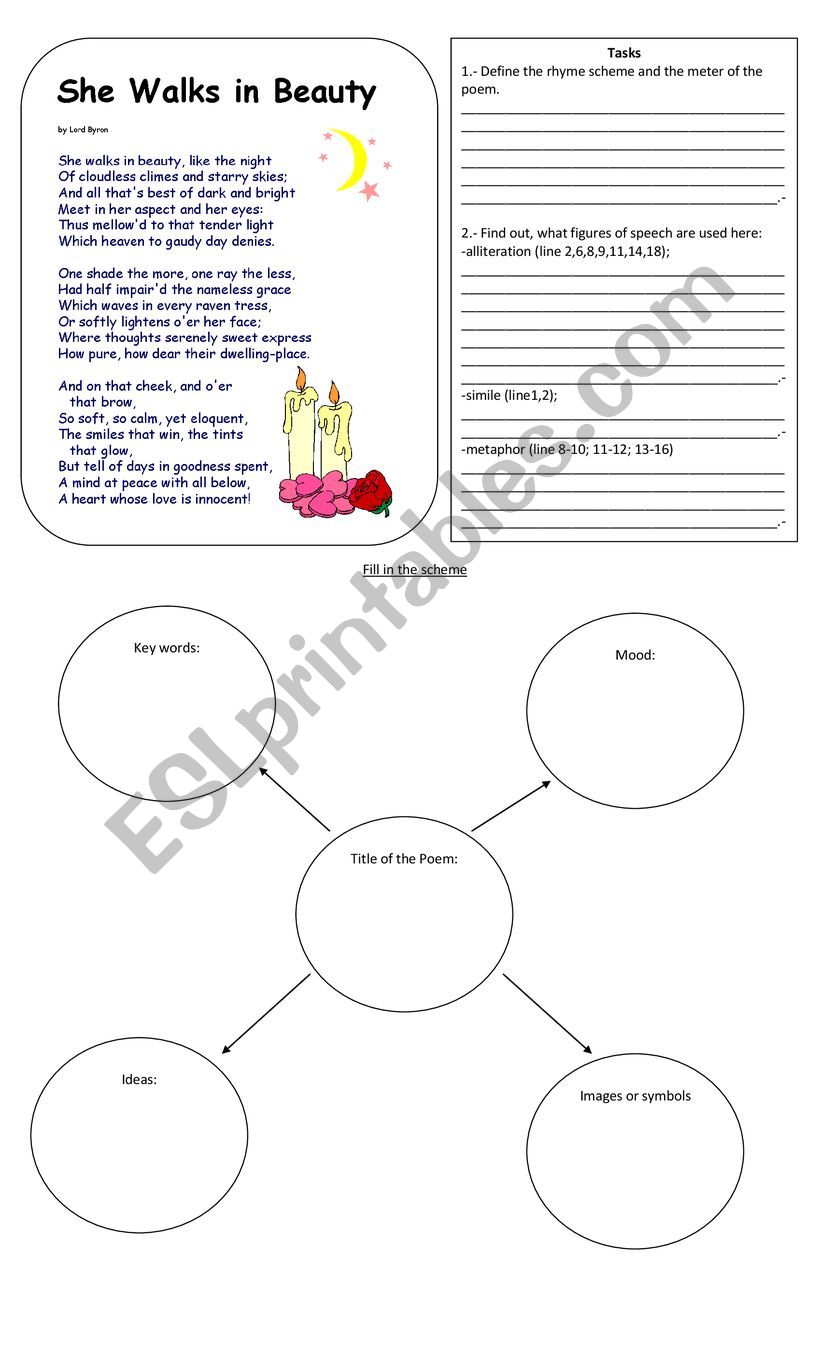 Lord Byron worksheet