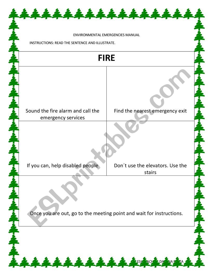 FIRE MANUAL  worksheet