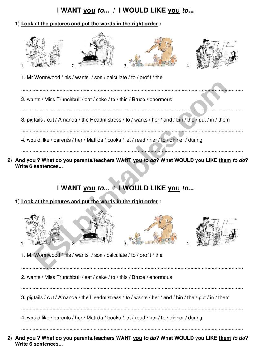 infnitive proposition worksheet