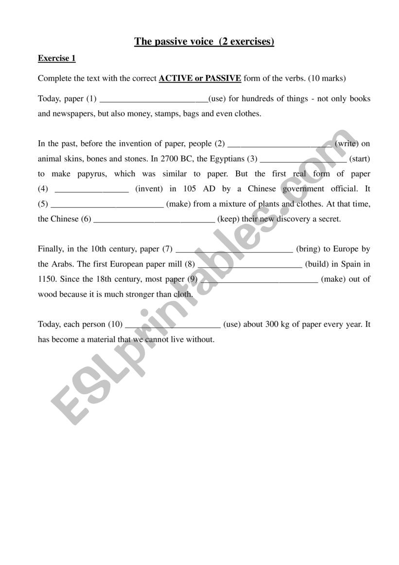 The passive voice VS Active voice 