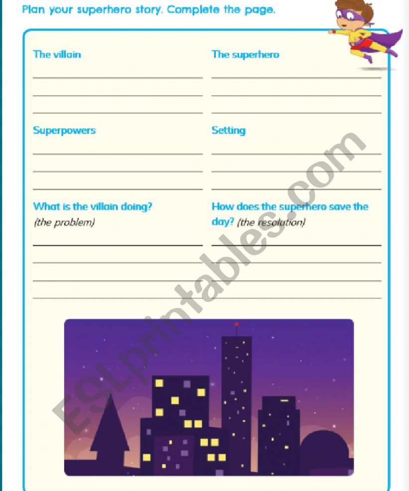 superhearo  worksheet