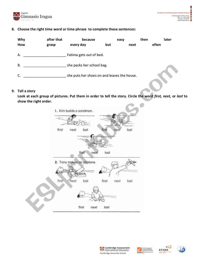 Dancing bear story - ESL worksheet by igipariana