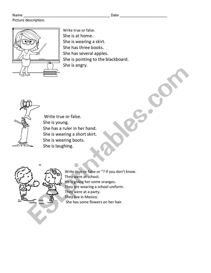 picture description esl worksheet by cuquis