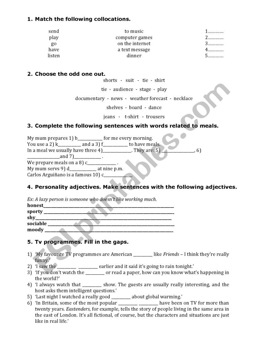 Practice Intermediate Level 3 worksheet