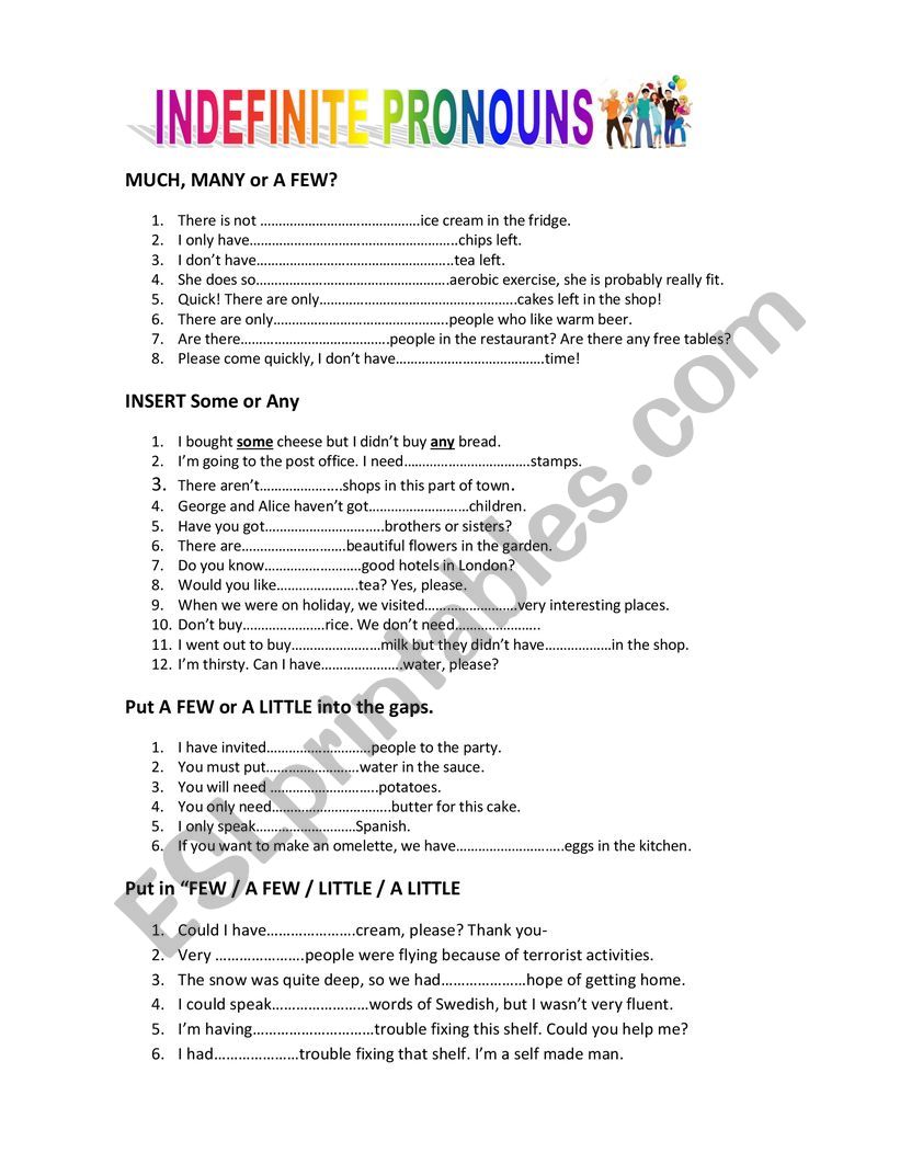 cuantificadores worksheet