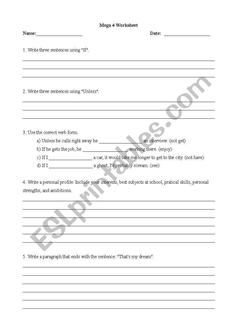 Mega Worksheet worksheet