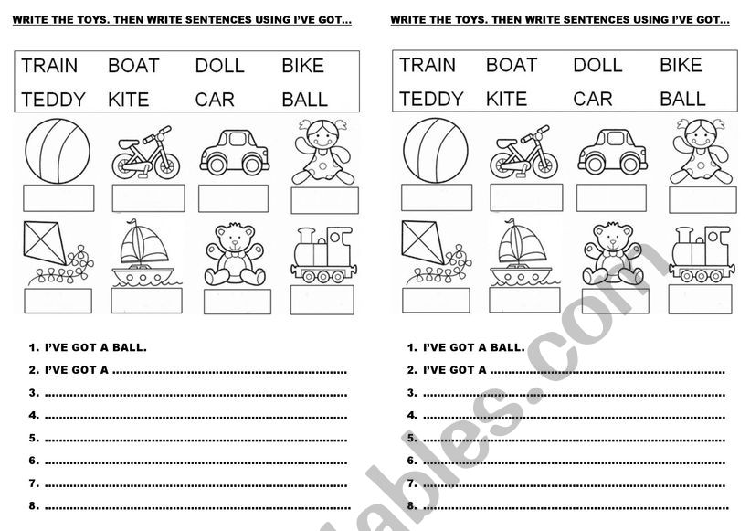 TIYS AND VERB HAVE GOT worksheet