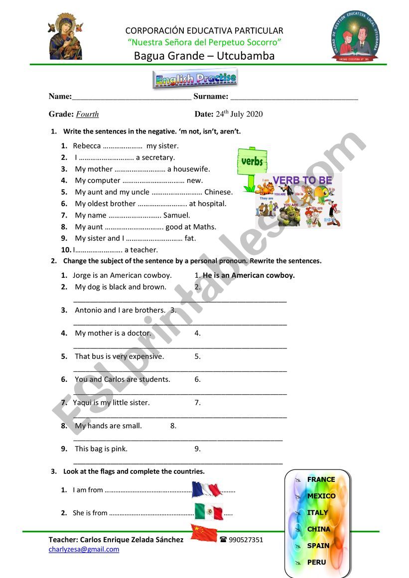 ENGLISH PRACTISE 2020 worksheet