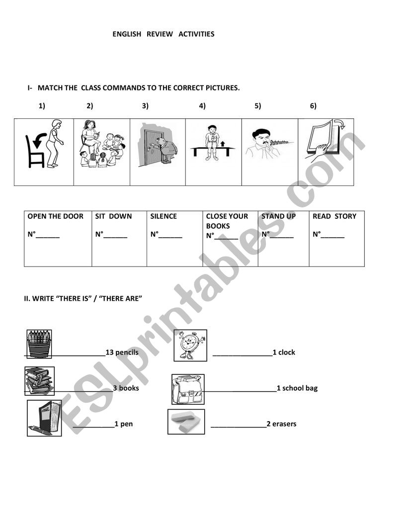 english primary activities - ESL worksheet by campin
