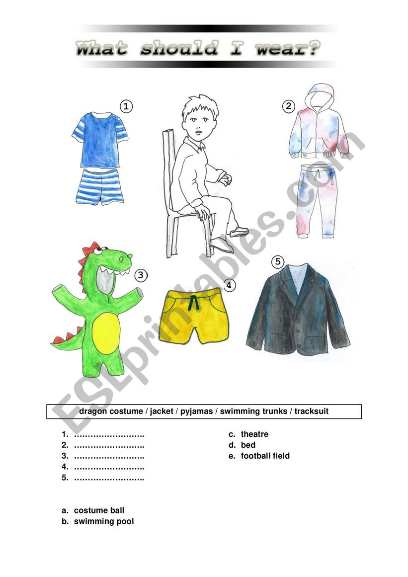 What should I wear worksheet