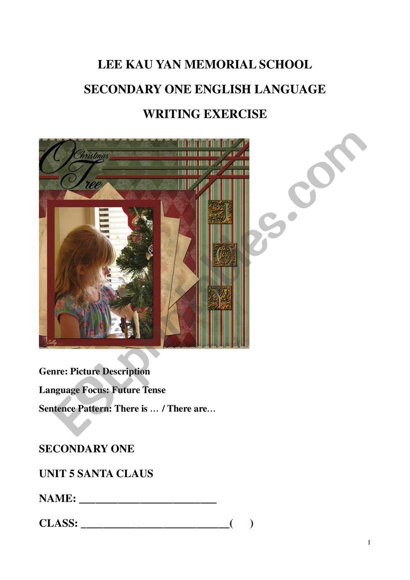 Christmas Holiday worksheet worksheet