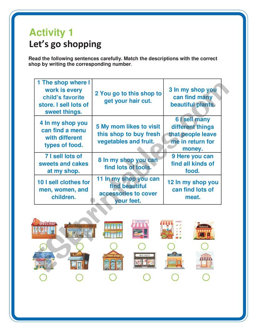 let's go shopping essay