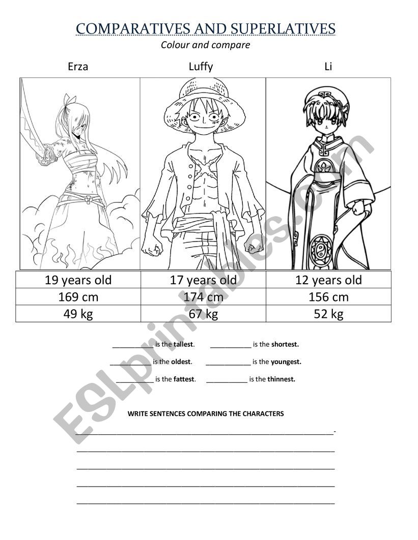 Aggregate 155+ anime worksheets best - 3tdesign.edu.vn