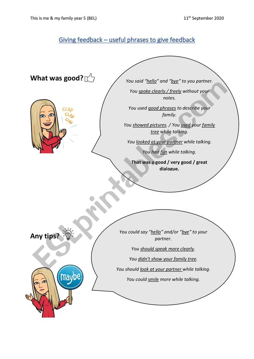 giving-feedback-esl-worksheet-by-alina009