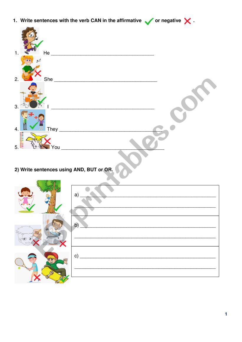 Use of CAN worksheet