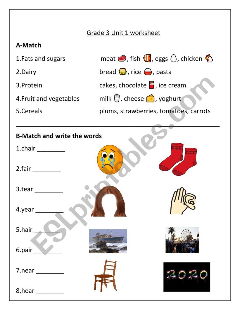 vocabulary and grammar worksheet