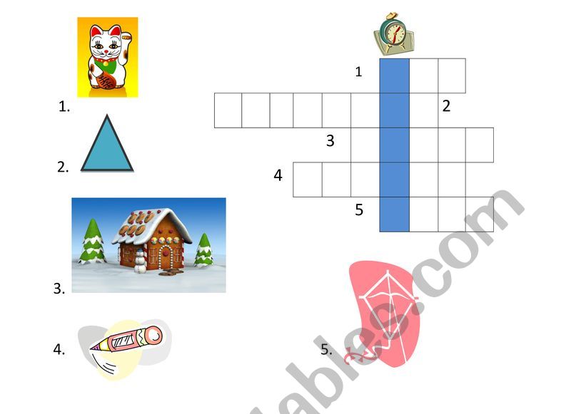 crossword worksheet