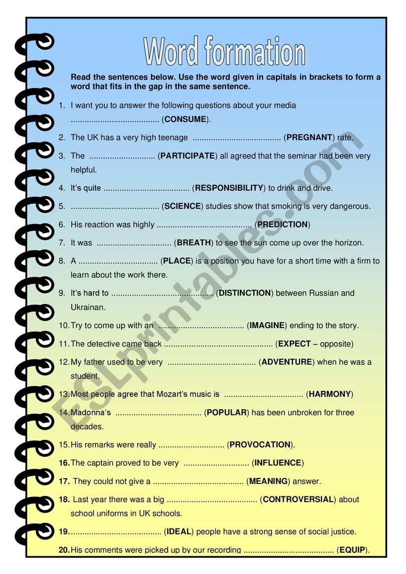 Linking Words worksheet