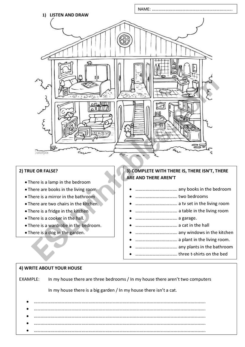 Objects and Parts of the House Vocabulary: A Lesson Plan for ESL