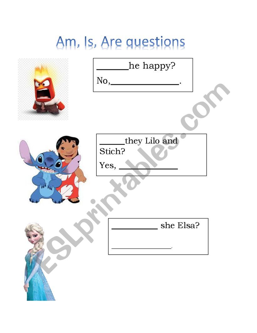 TO BE FOR KIDS worksheet