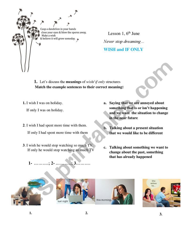 Reading lesson worksheet