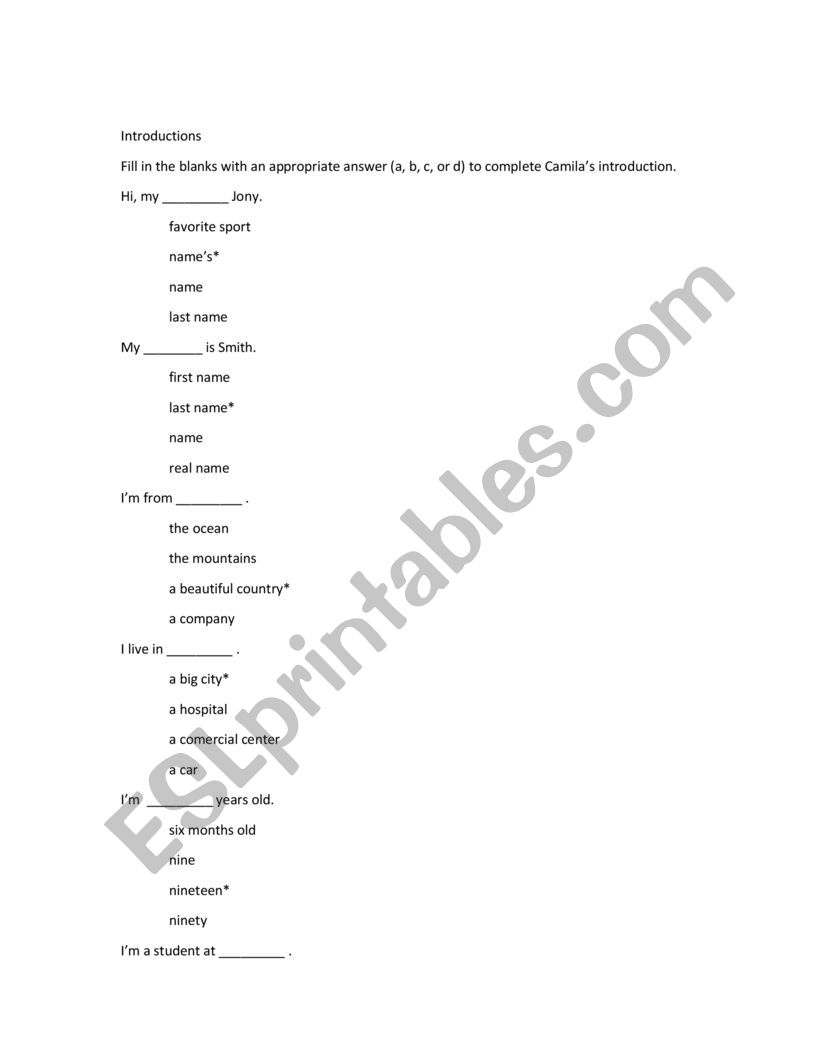 Grammar Bank worksheet