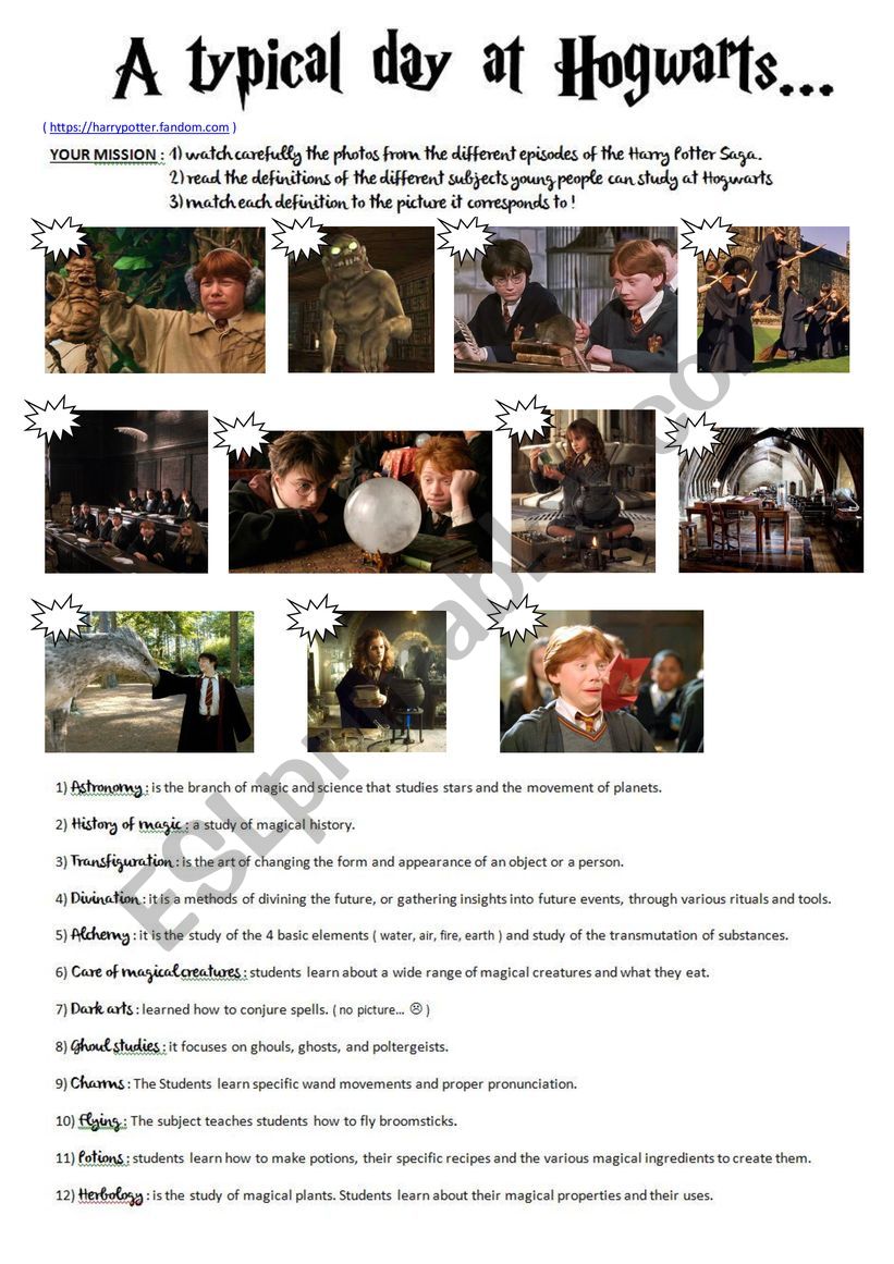 imaginative essay on a day at hogwarts