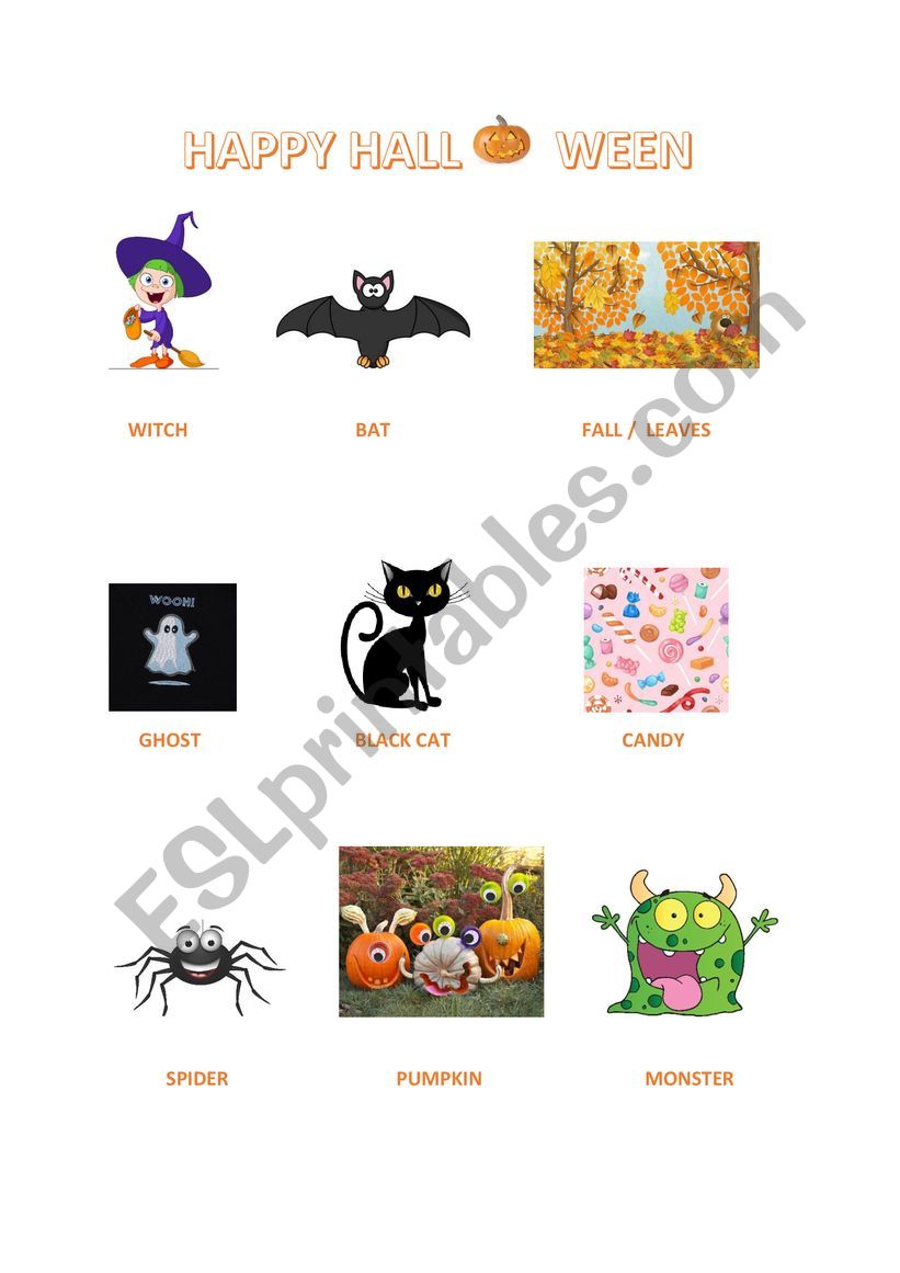 Halloween worksheet