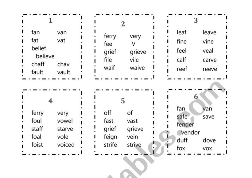 fricative sound f and v pronunciation esl worksheet by minatoz