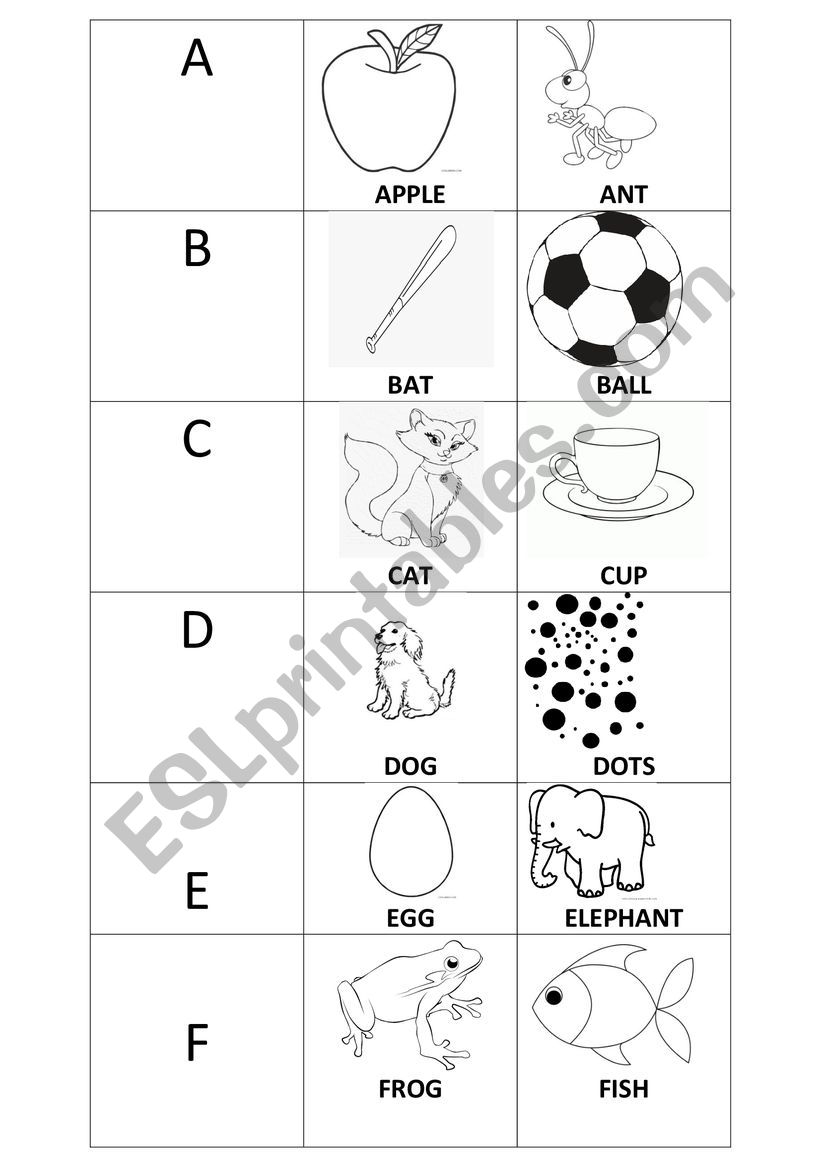 The alphabet worksheet