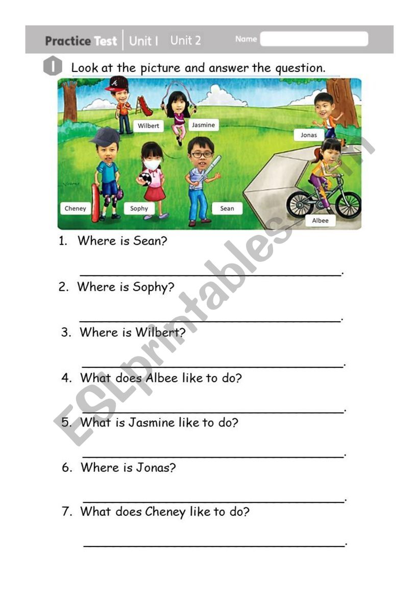Where is your classmate? worksheet