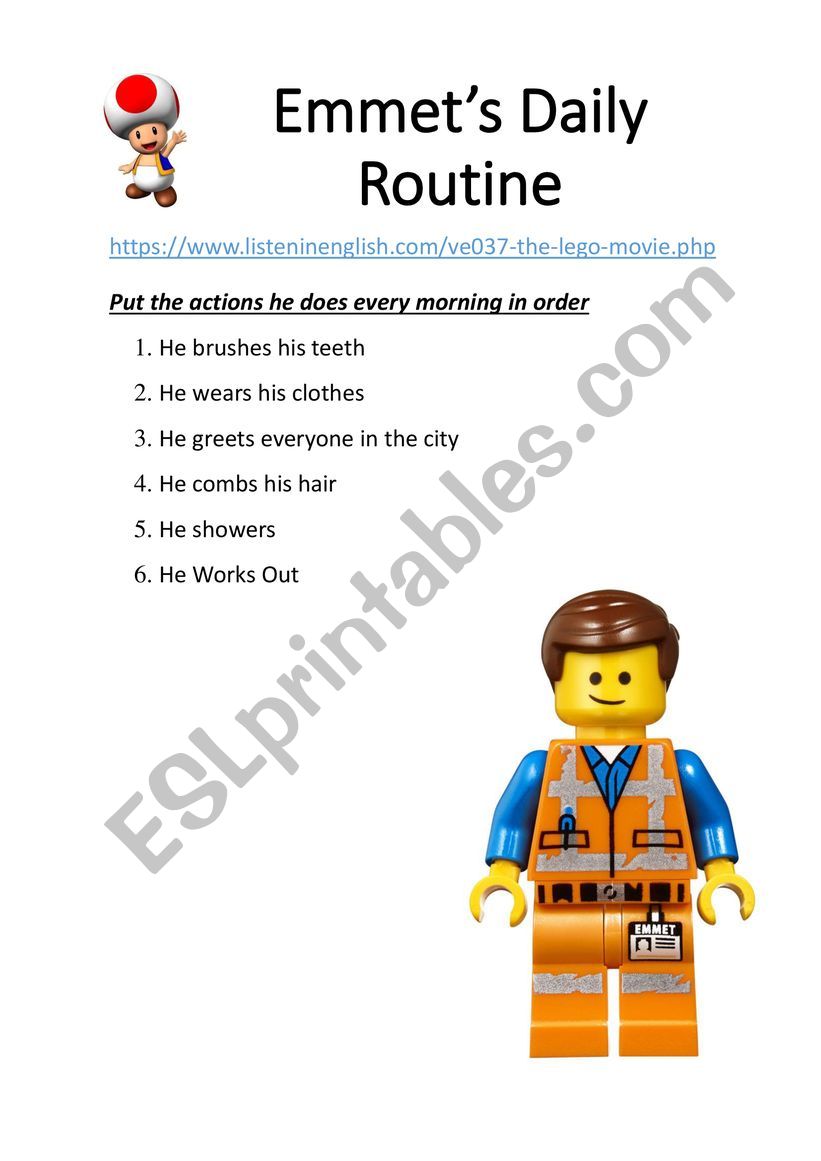 Daily Routine  worksheet