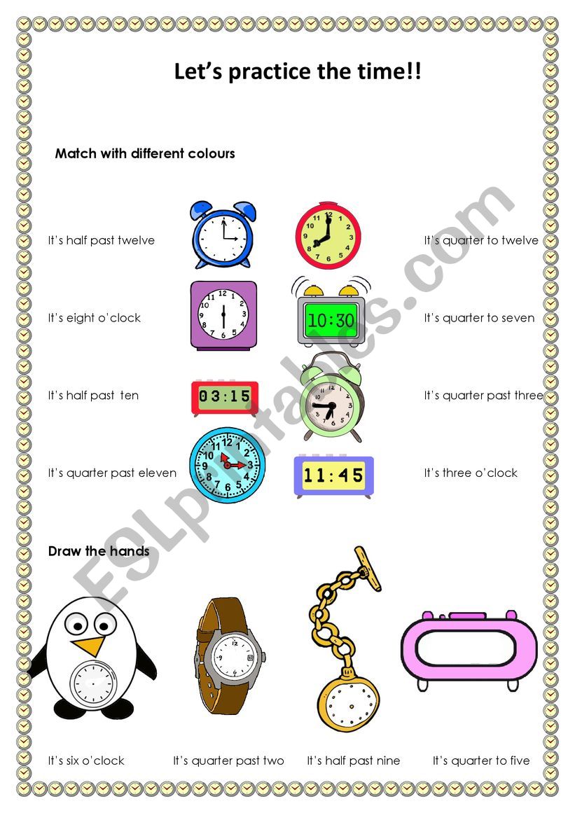 Time worksheet