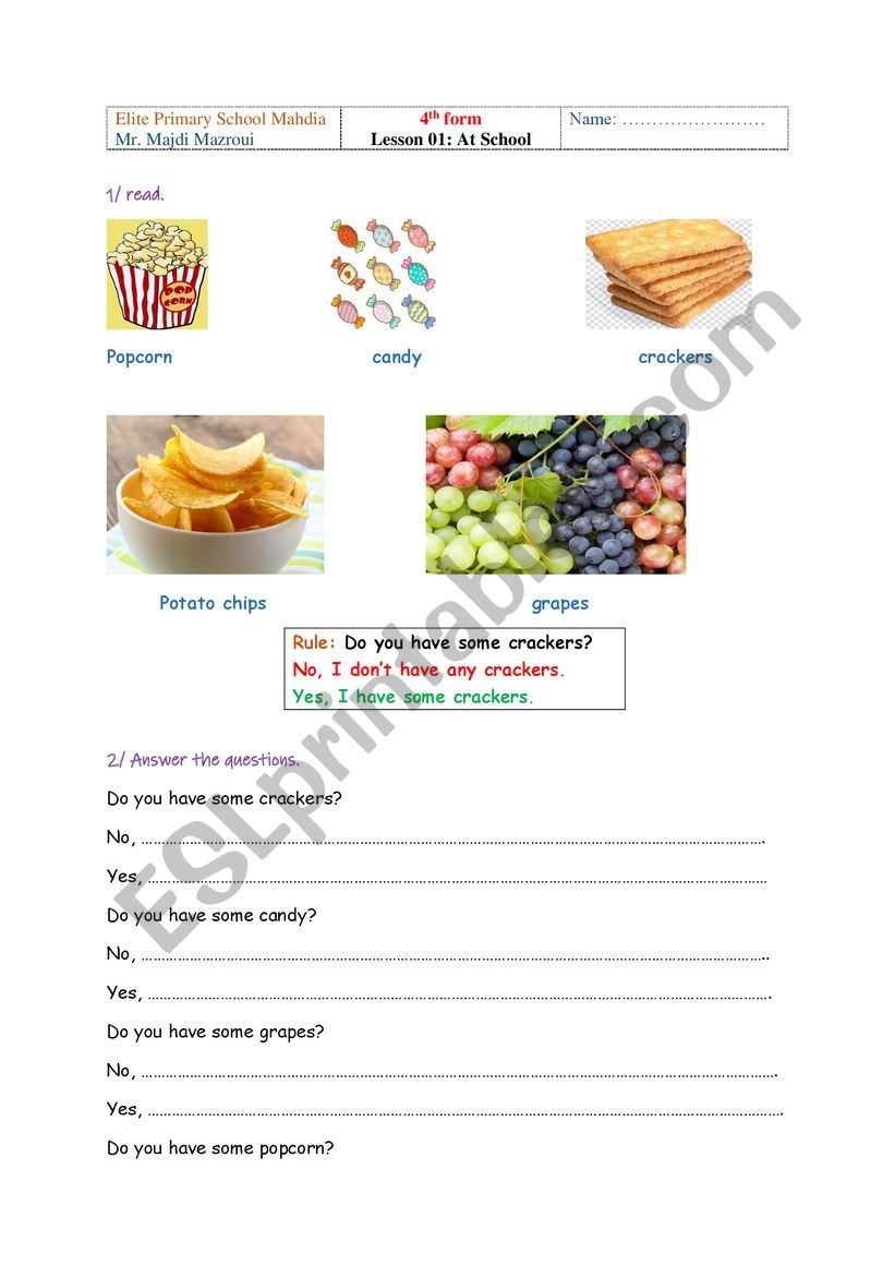 letï¿½s go 2 lesson 1 - ESL worksheet by Majdi mazroui