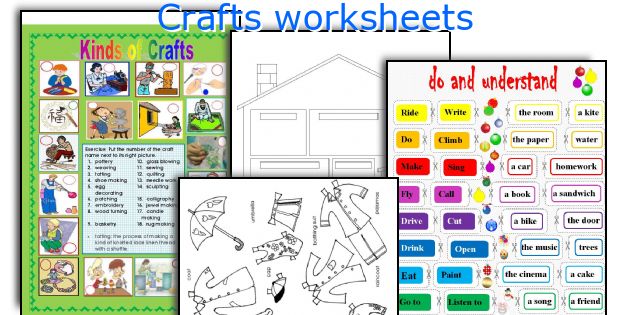 Crafts worksheets