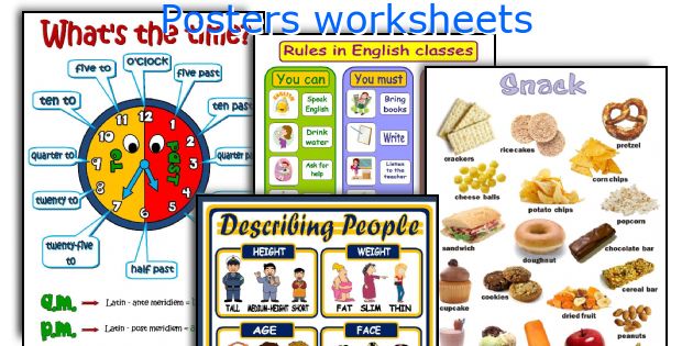 Posters worksheets