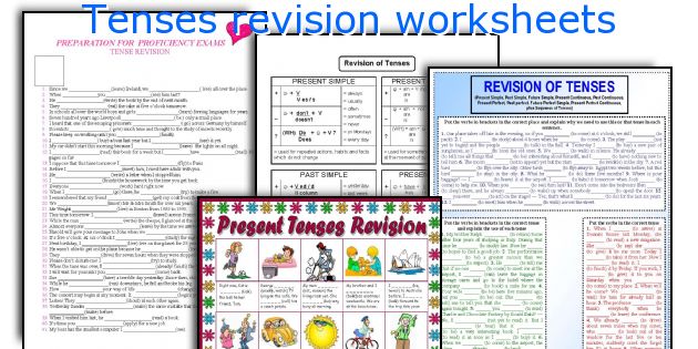 Tenses revision worksheets